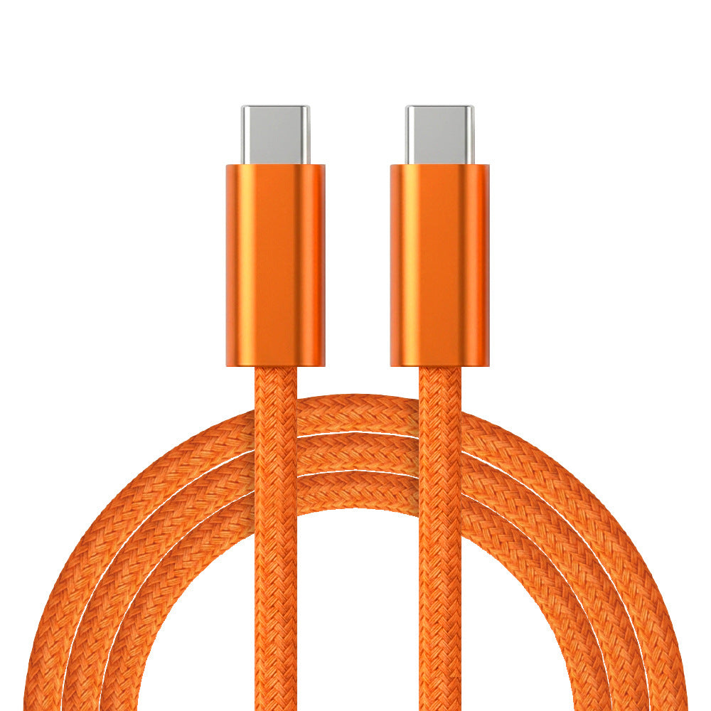 240W Dual Type-C Fast Charging Cable – USB-C to USB-C Braided Cord