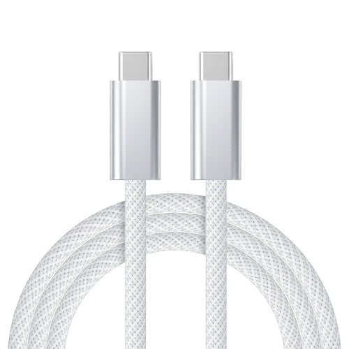 240W Dual Type-C Fast Charging Cable – USB-C to USB-C Braided Cord