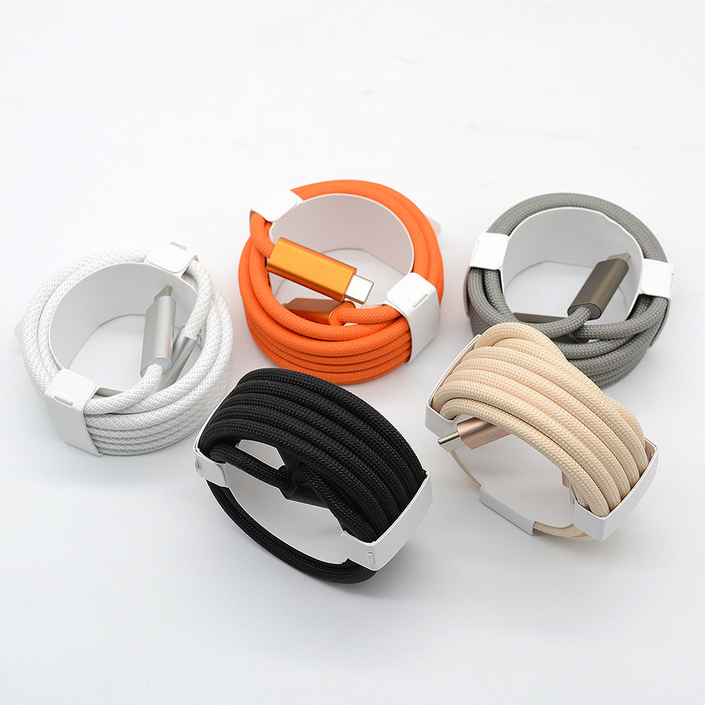 240W Dual Type-C Fast Charging Cable – USB-C to USB-C Braided Cord