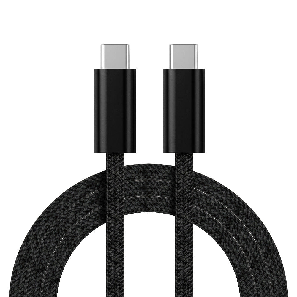 240W Dual Type-C Fast Charging Cable – USB-C to USB-C Braided Cord