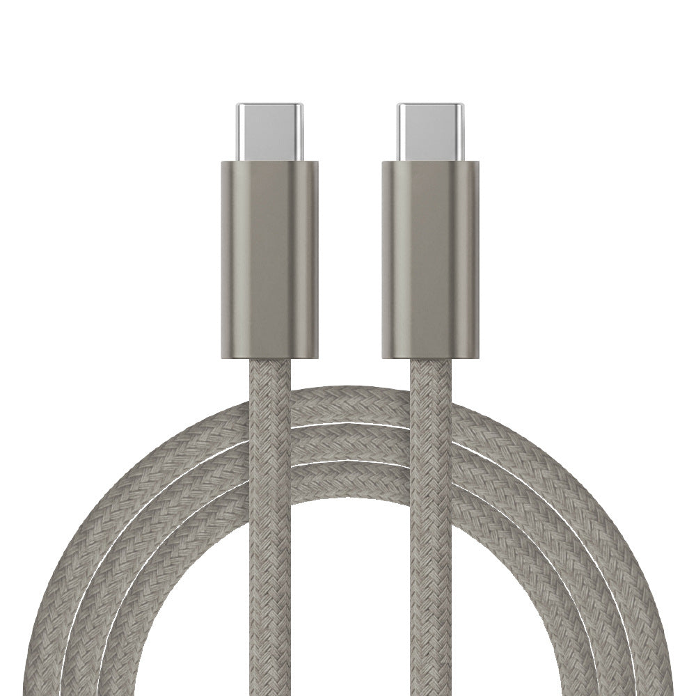 240W Dual Type-C Fast Charging Cable – USB-C to USB-C Braided Cord
